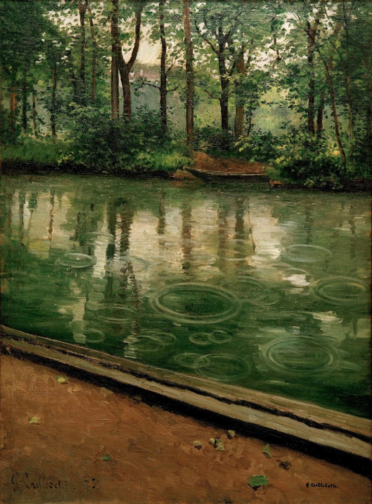Rivière Yerres, avec effet de pluie