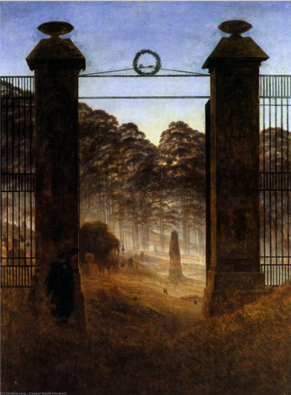 1825 - L'entrée du cimetière