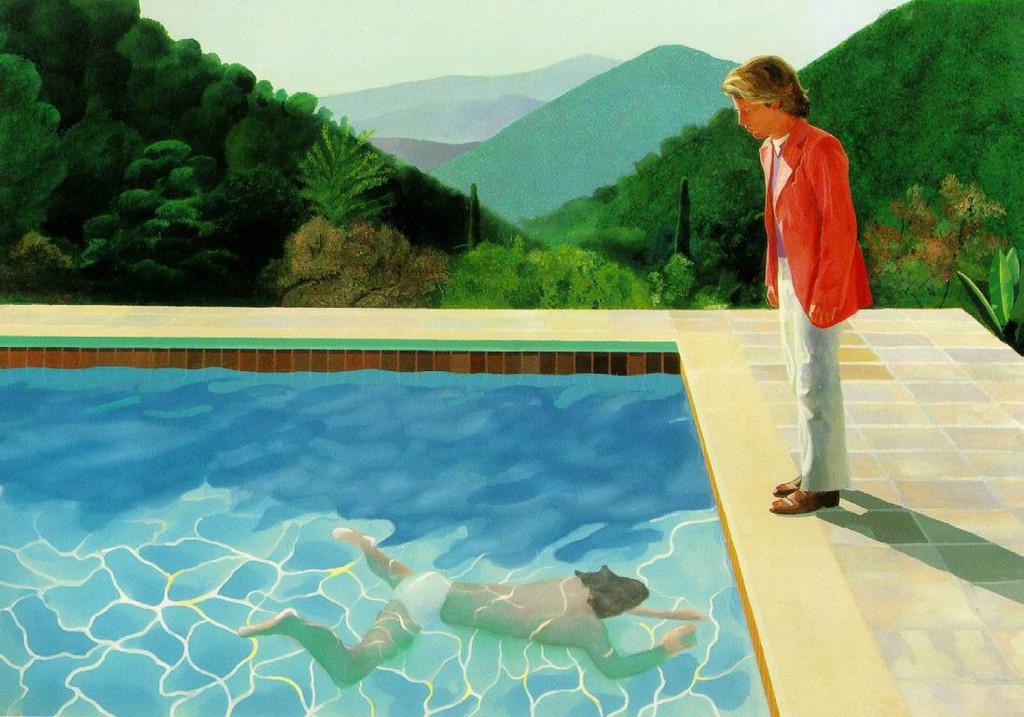 Portrait of an artist (pool with two figures)