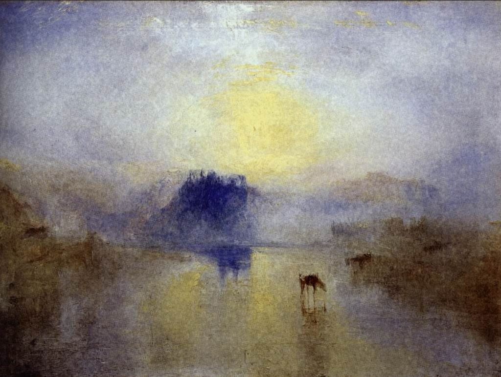 Château de Norham au lever du soleil