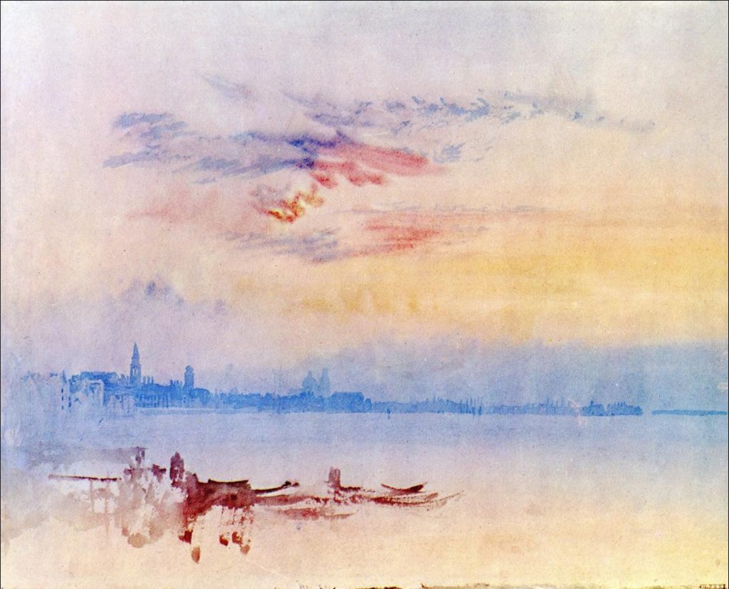 Venise, vue est depuis la Guidecca au lever du soleil